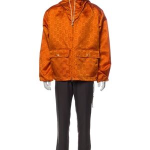 Gucci Vibrant Orange Windbreaker & Pants Bundle